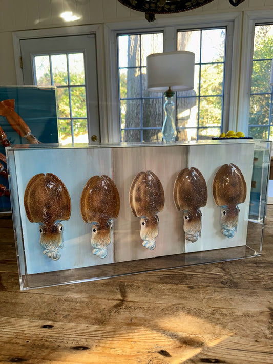 Cuttlefish School - 12"x24"