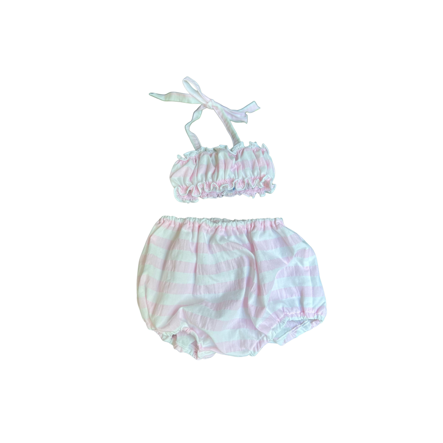 Bloomer Bikini - Pink Stripe