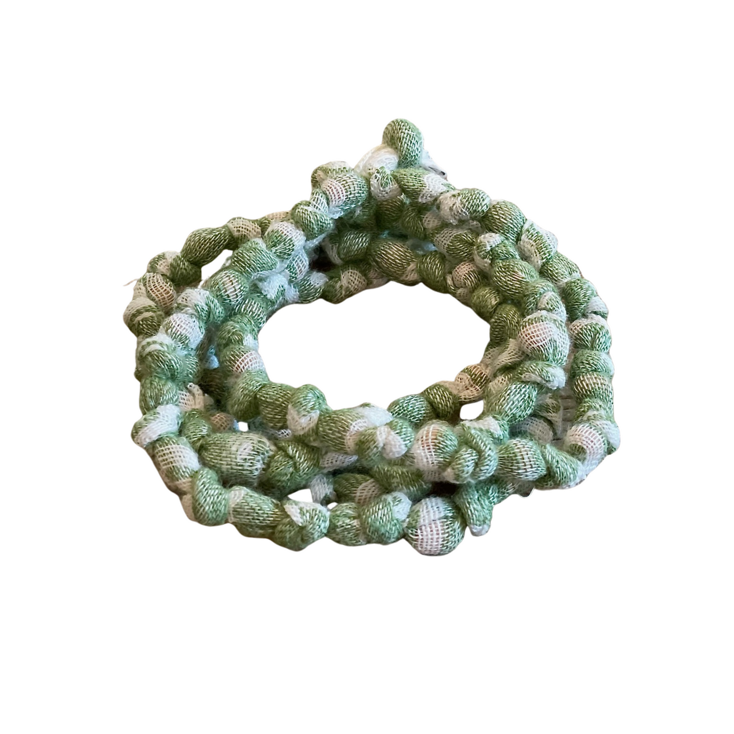 Linen Necklace - Dark Green