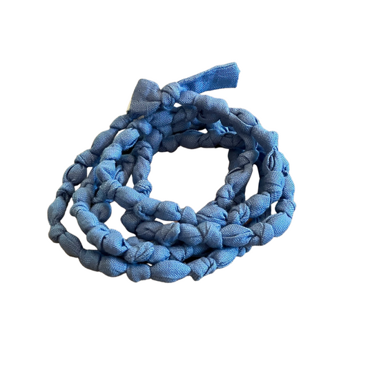 Linen Necklace - Dark Blue