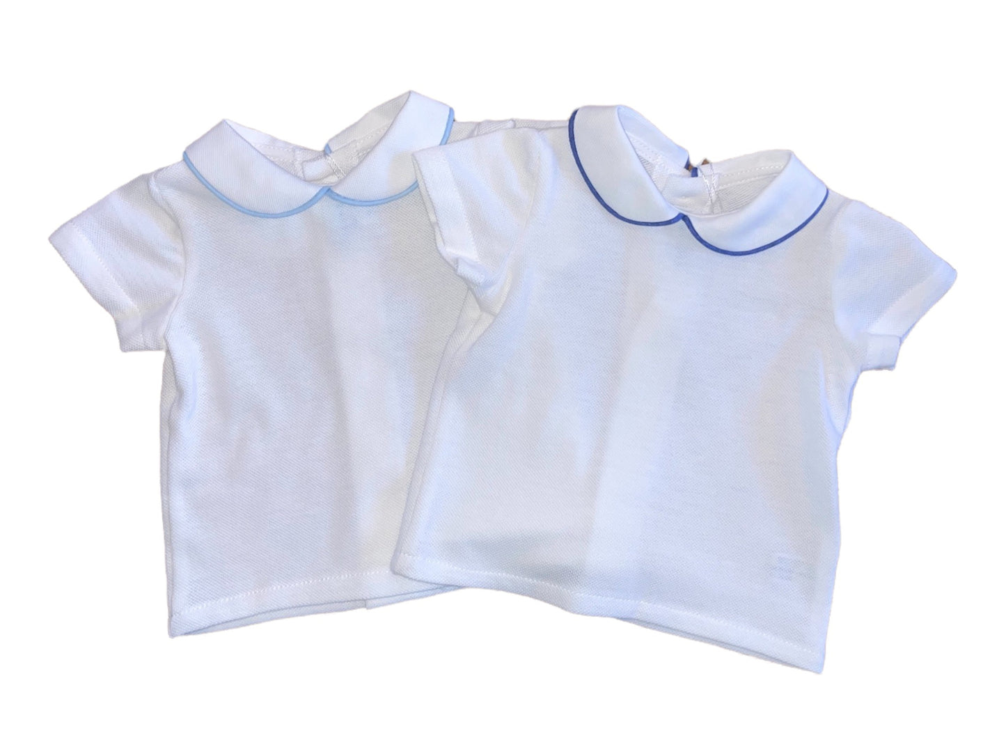 Baby Boy Polo - Light Blue Stitching