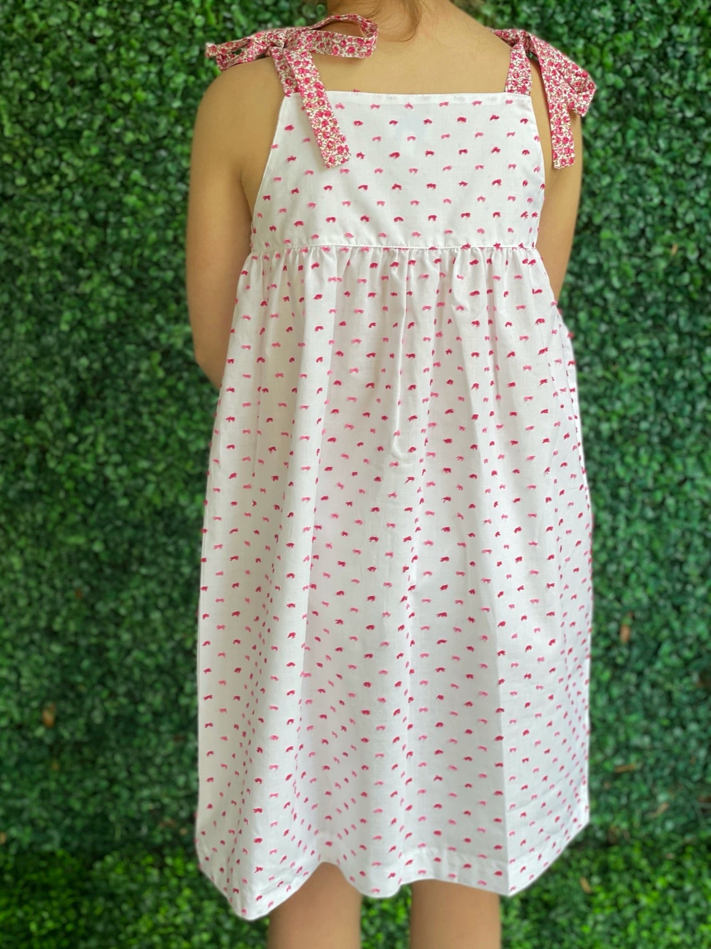 Ilaria Dress - Pink Plumeti