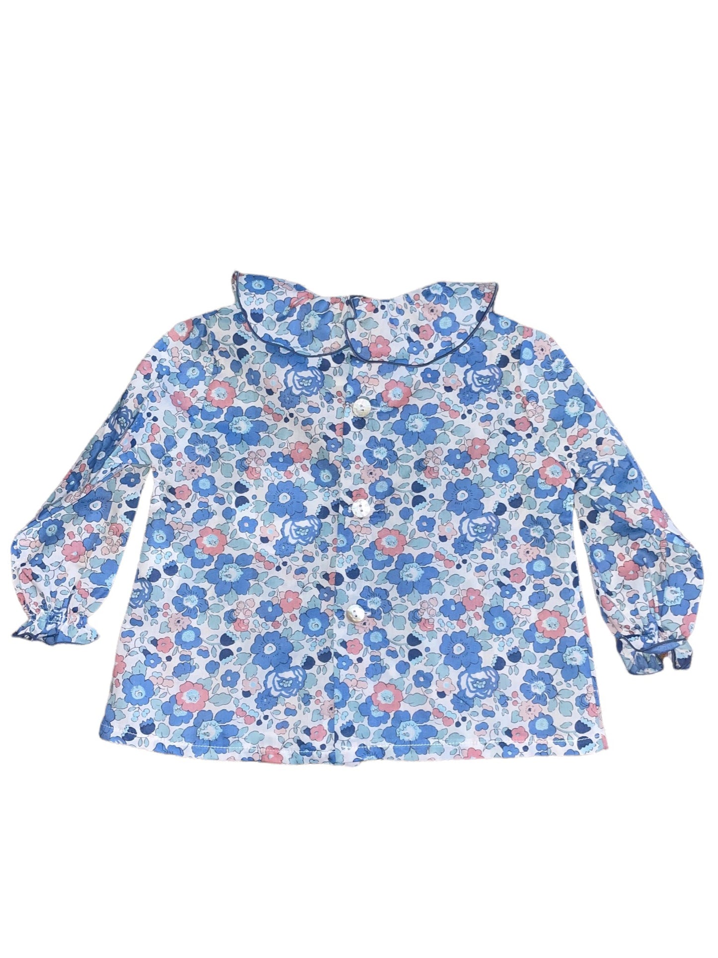 Petal Baby Shirt - Blue Liberty