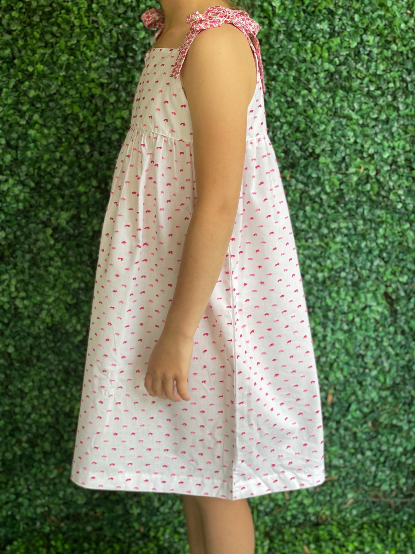 Ilaria Dress - Pink Plumeti