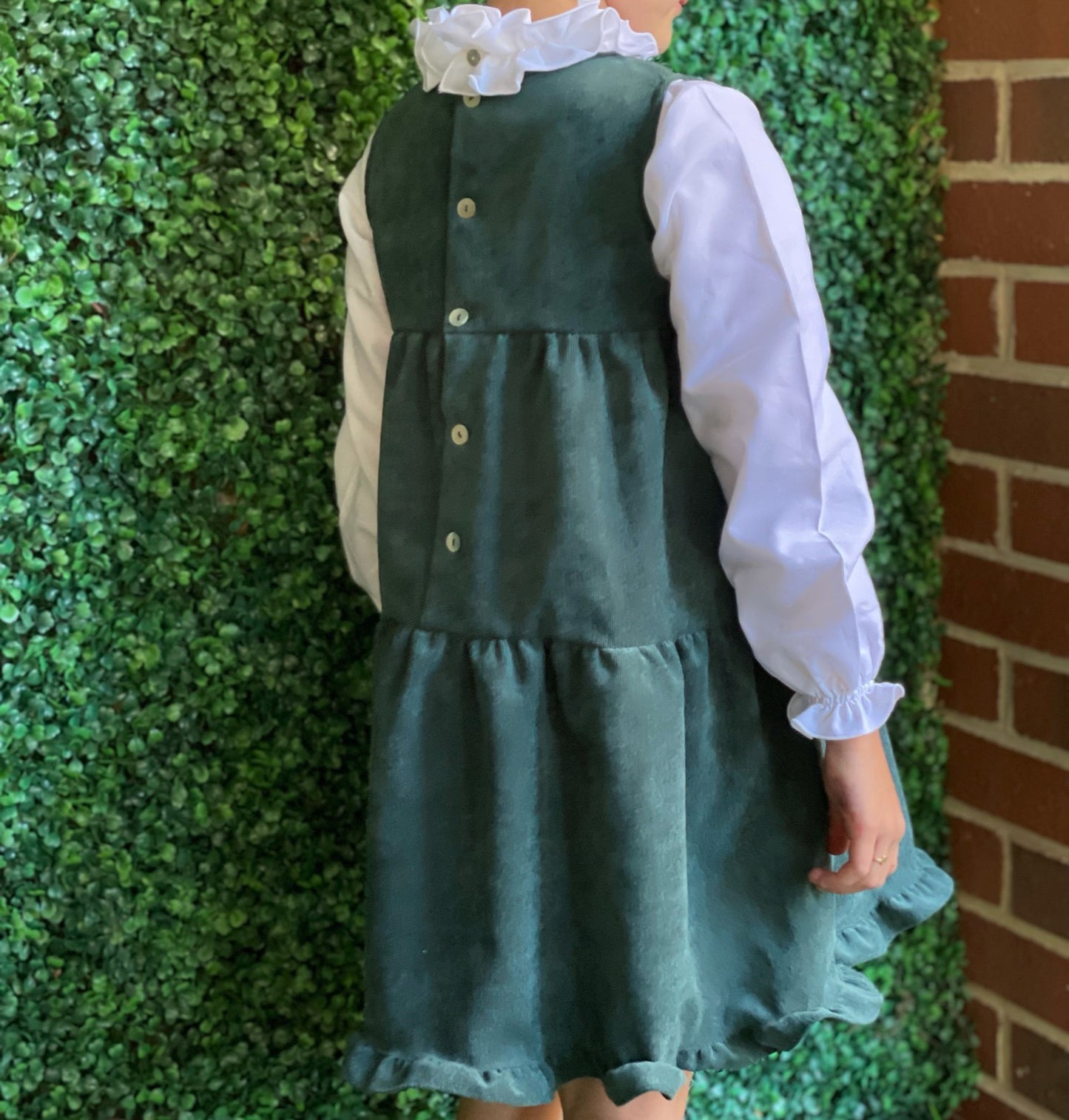 Corduroy Guia Dress - Forest