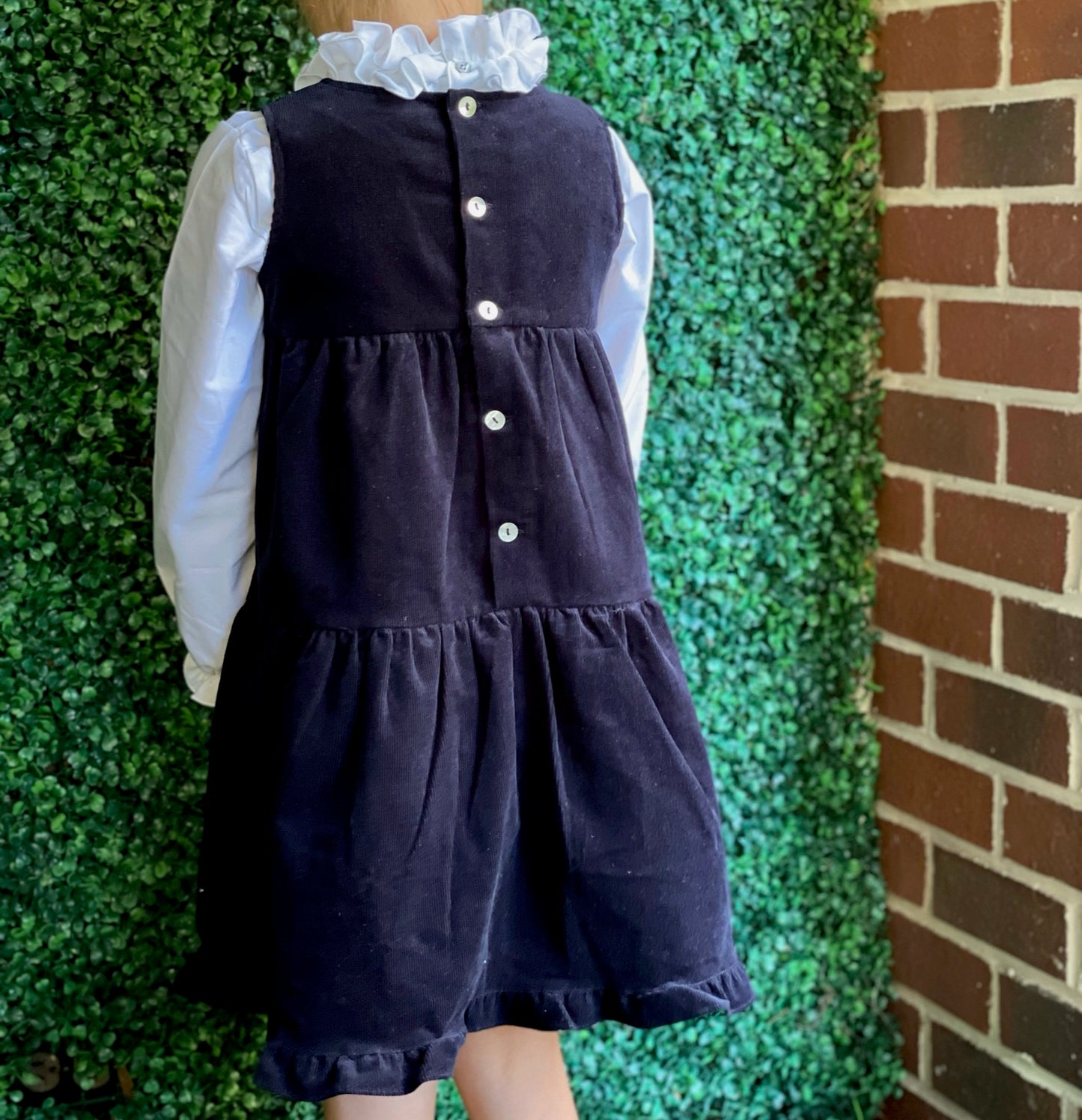 Corduroy Guia Dress - Navy