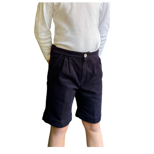 Corduroy Inglese Shorts - Navy