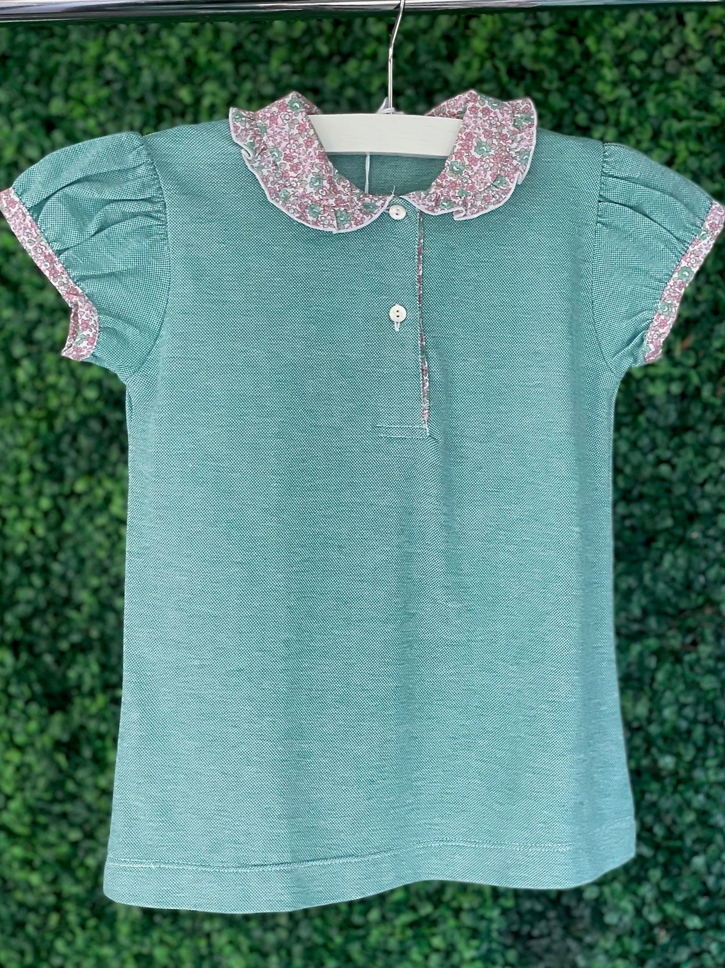 Polo Bimba - Green/Pink Liberty