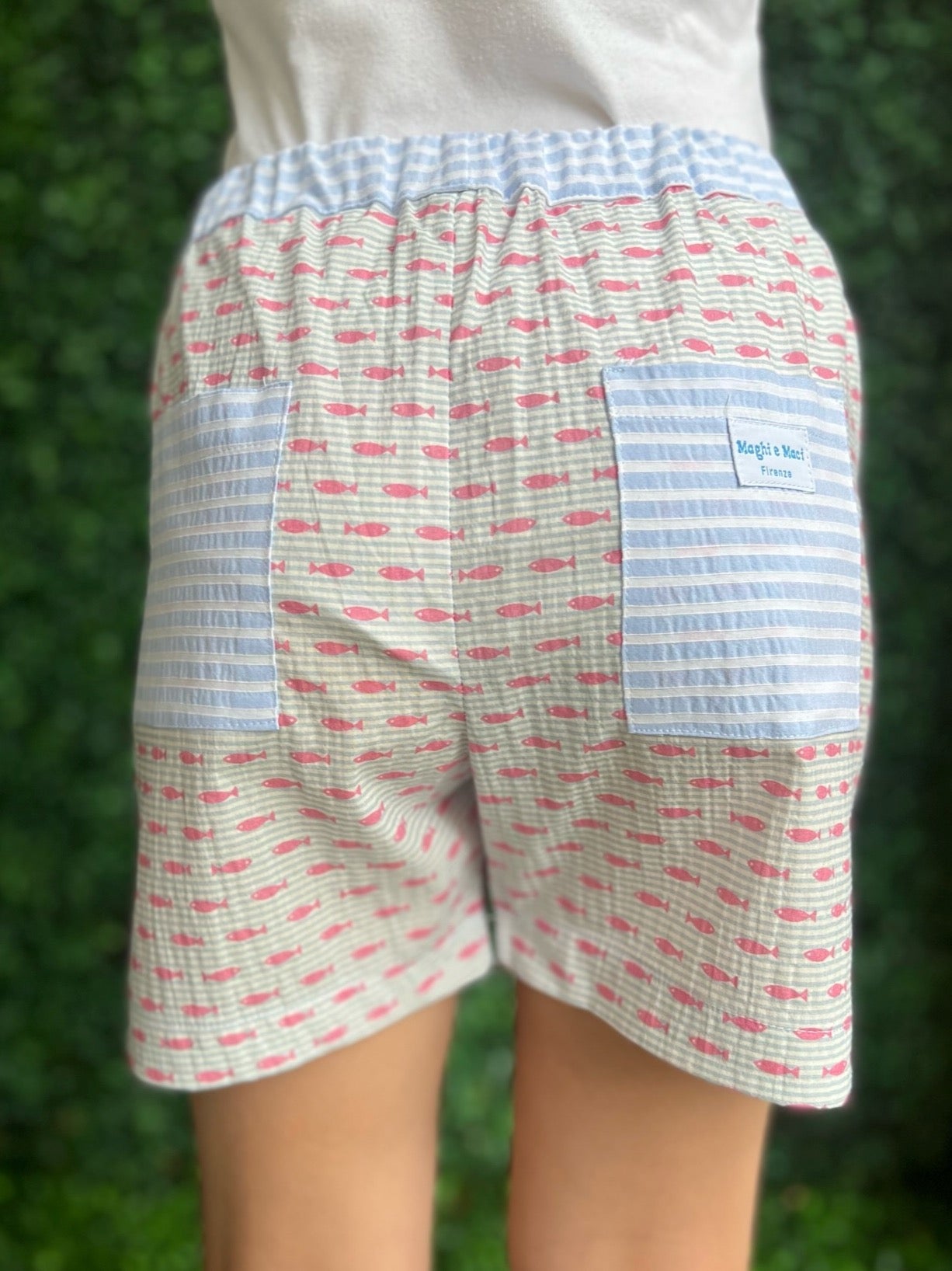 Shorts Pocket - Blue Fish