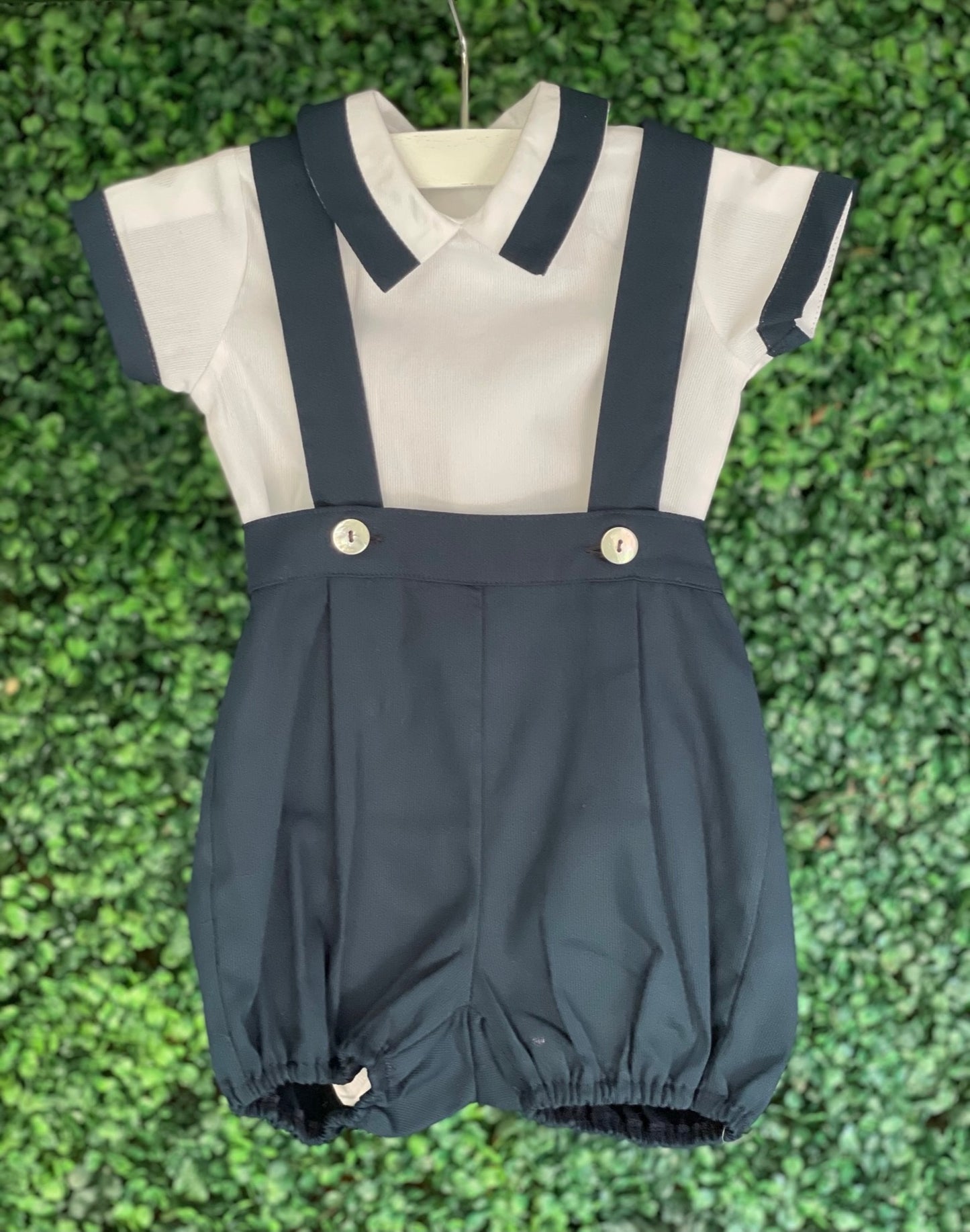 Suspender Bloomer Set - Navy