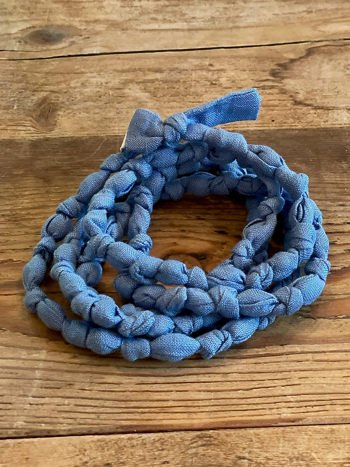 Linen Necklace - Dark Blue