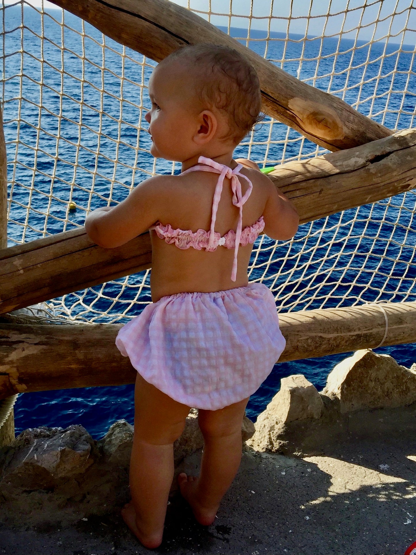 Bloomer Bikini - Blue Stripe