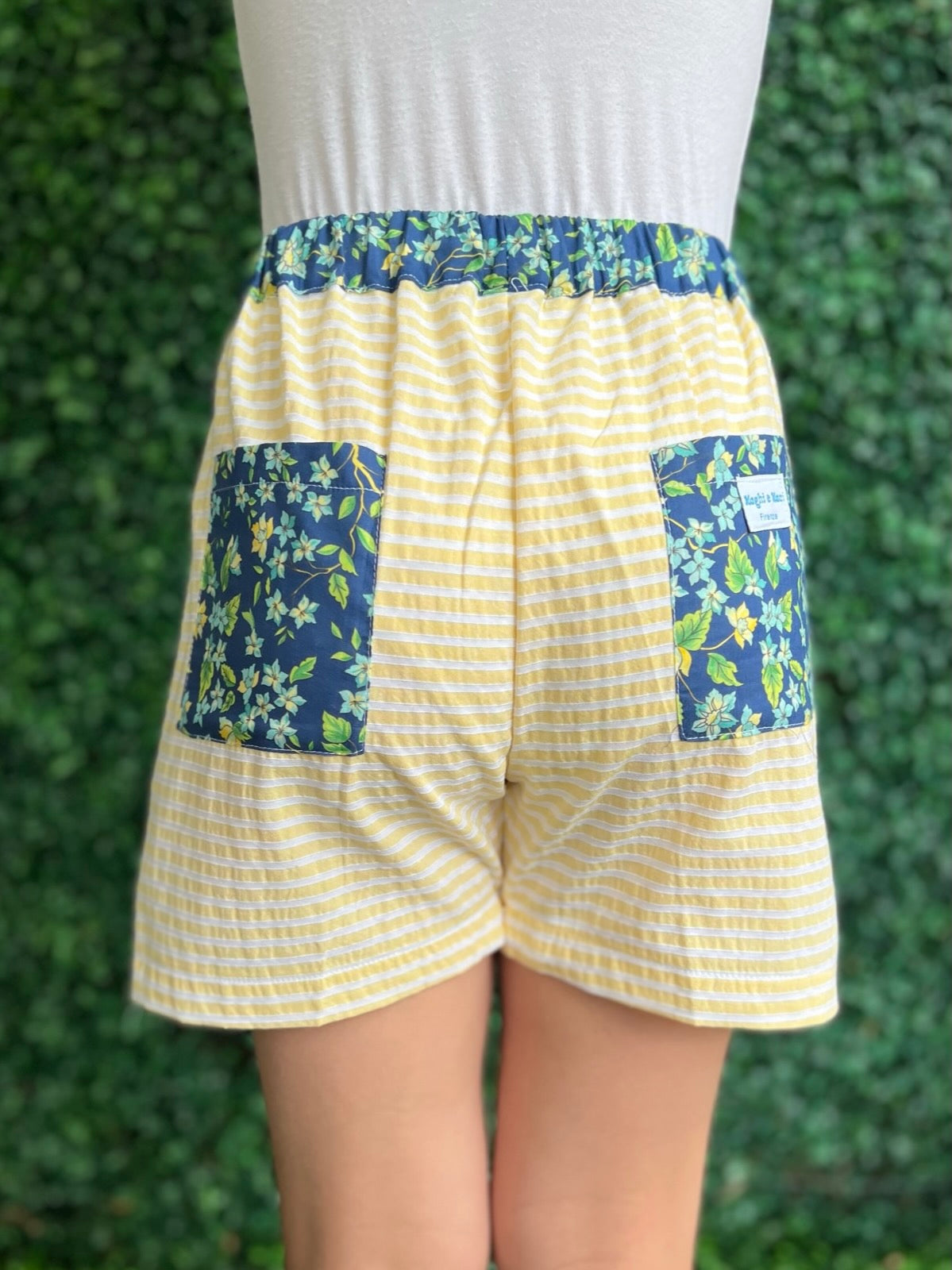 Pocket Shorts - Yellow Stripe