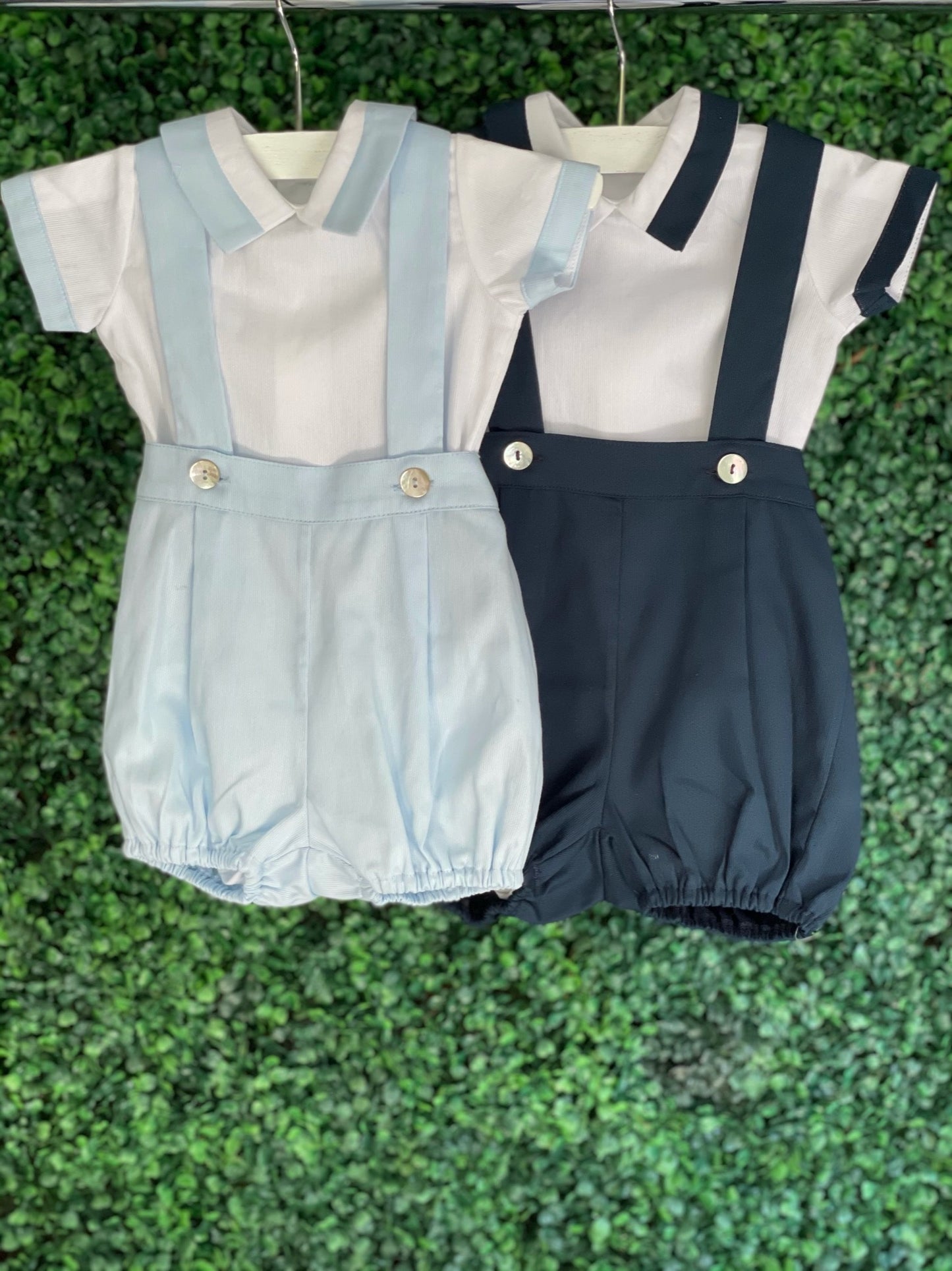 Suspender Bloomer Set - Light Blue