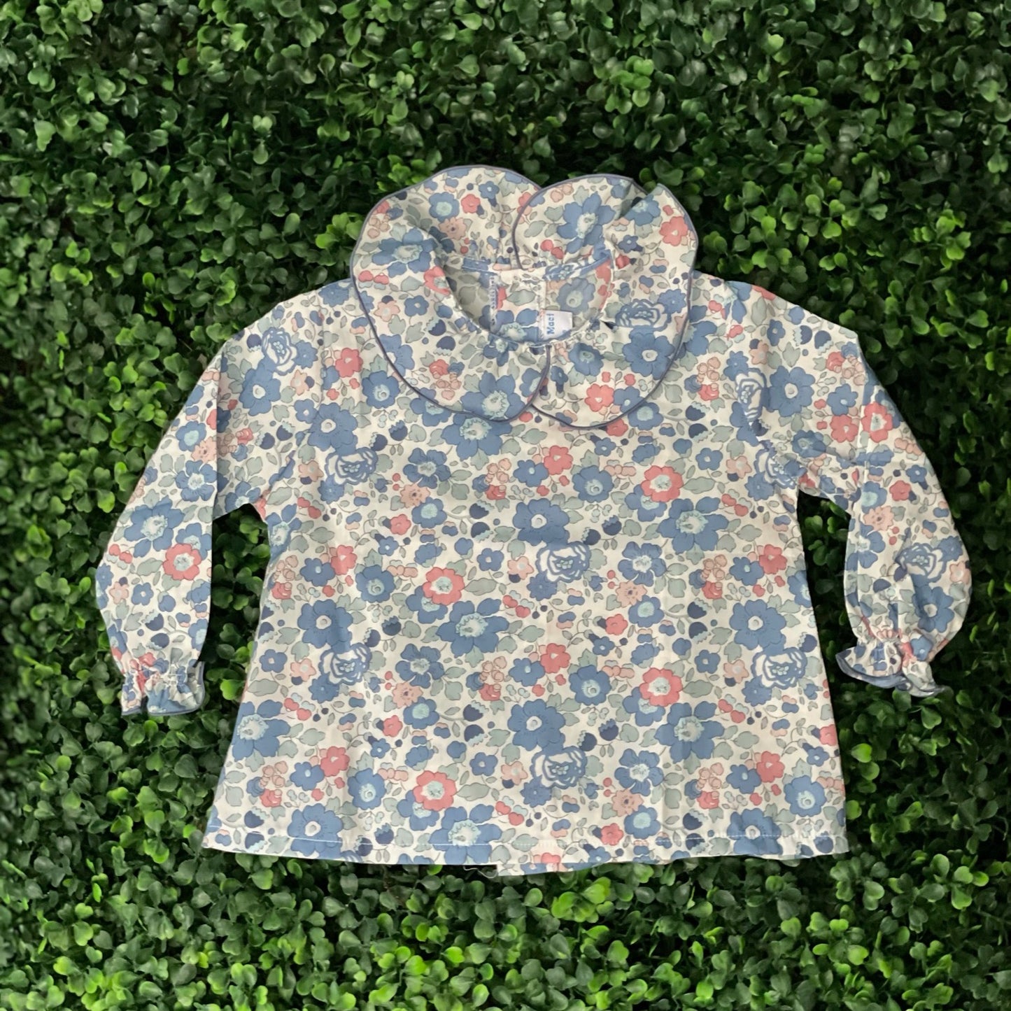 Petal Baby Shirt - Blue Liberty