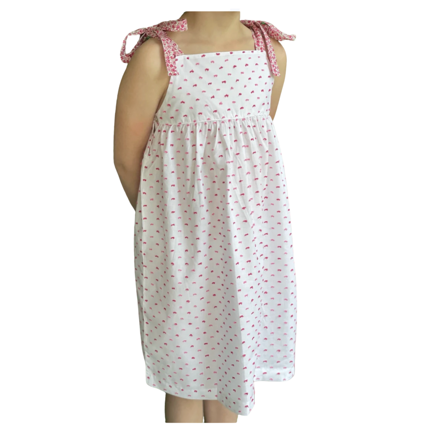 Ilaria Dress - Pink Plumeti