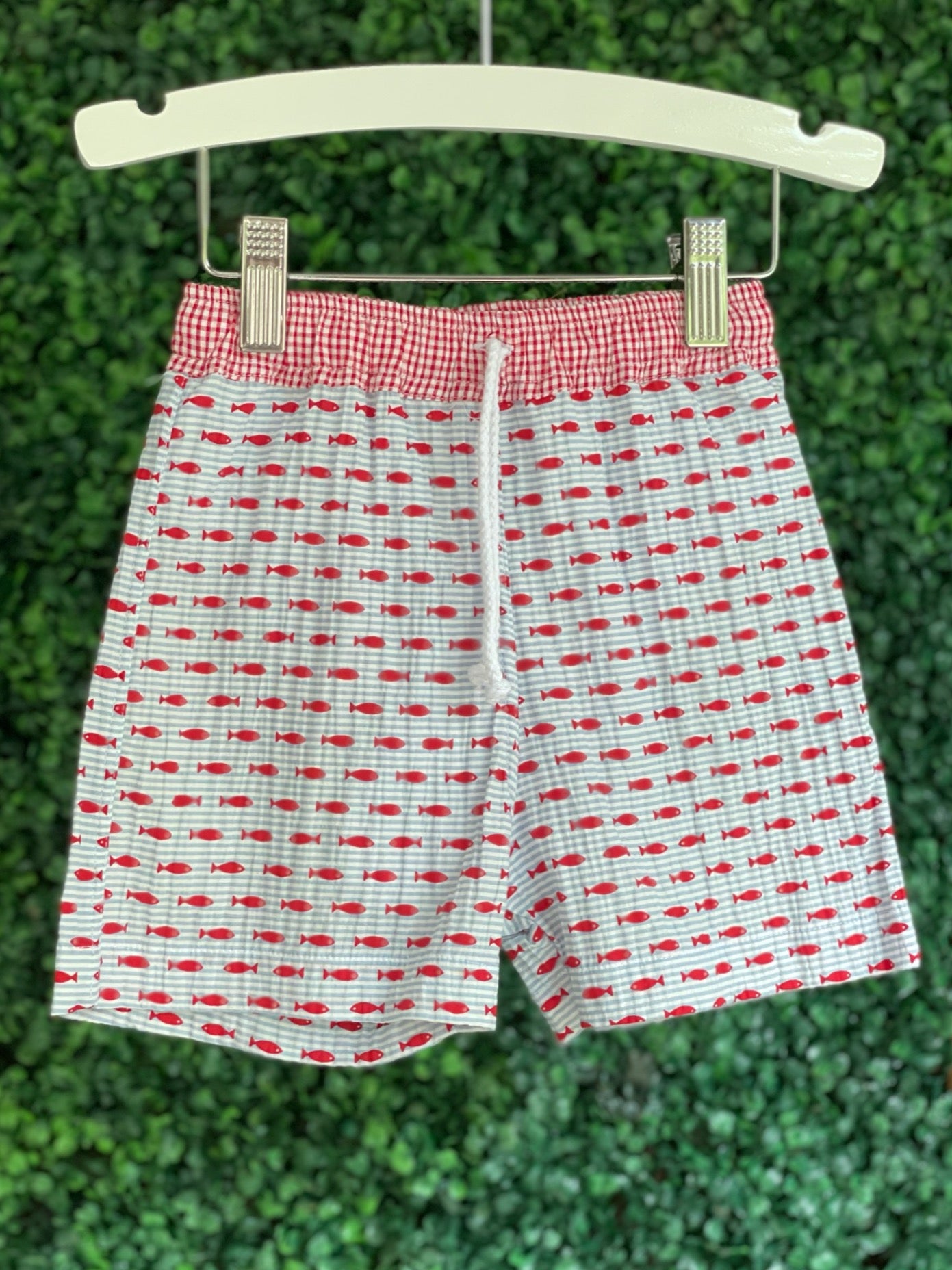 Swim Trunk - Red Fish