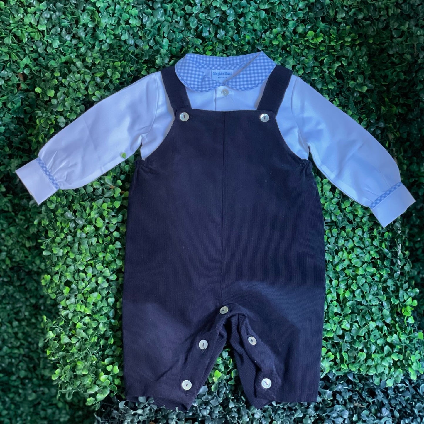 Corduroy Tomaso Overalls - Navy