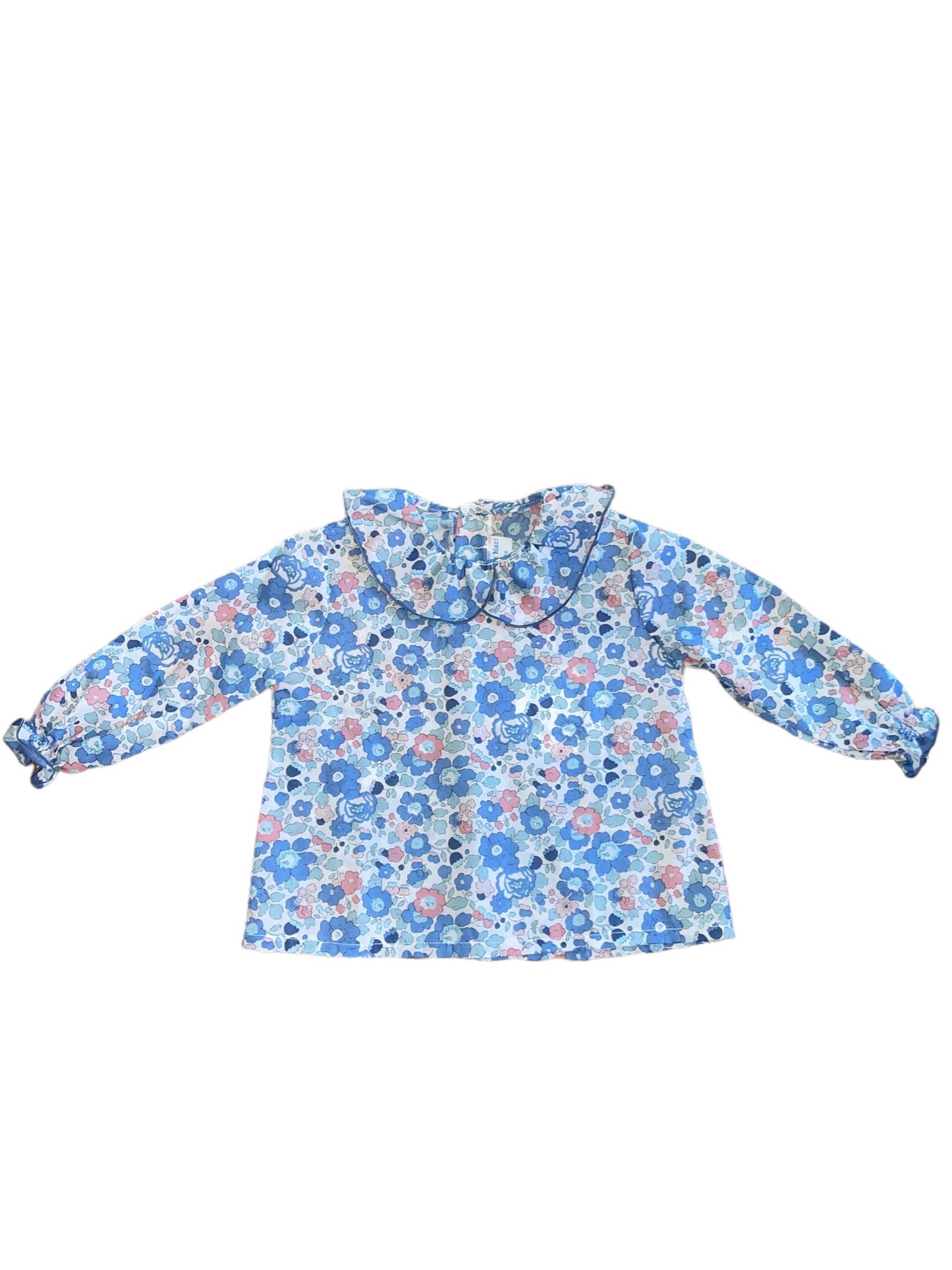 Petal Baby Shirt - Blue Liberty