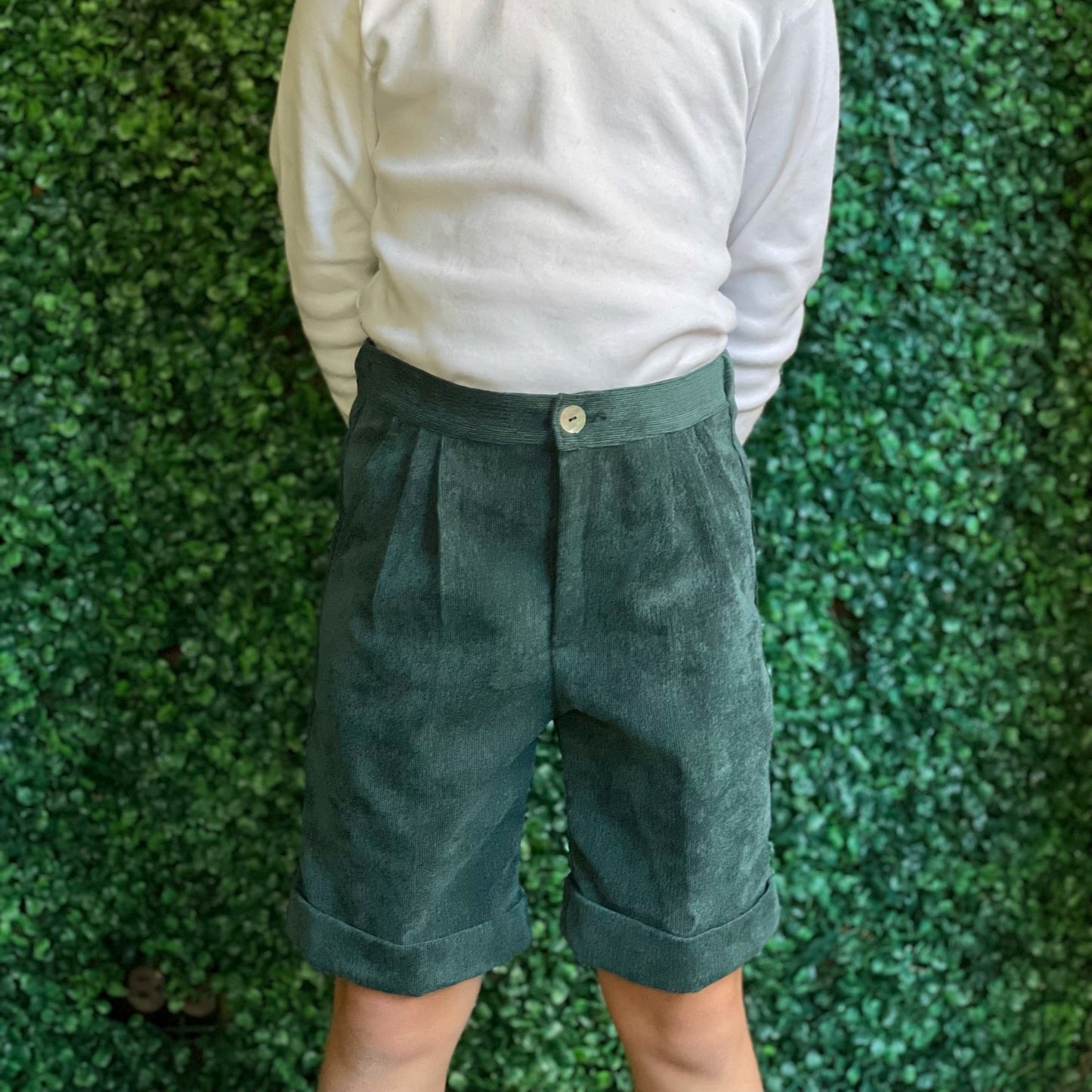 Corduroy Inglese Shorts - Forest