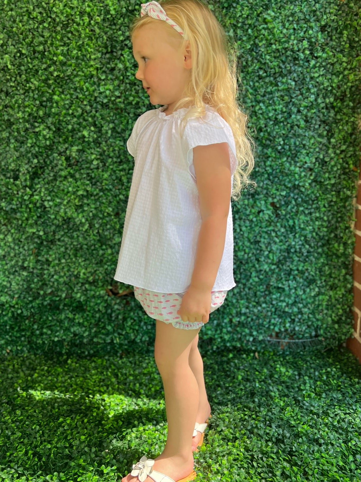 Girl Bloomer Shorts - Pink Fish