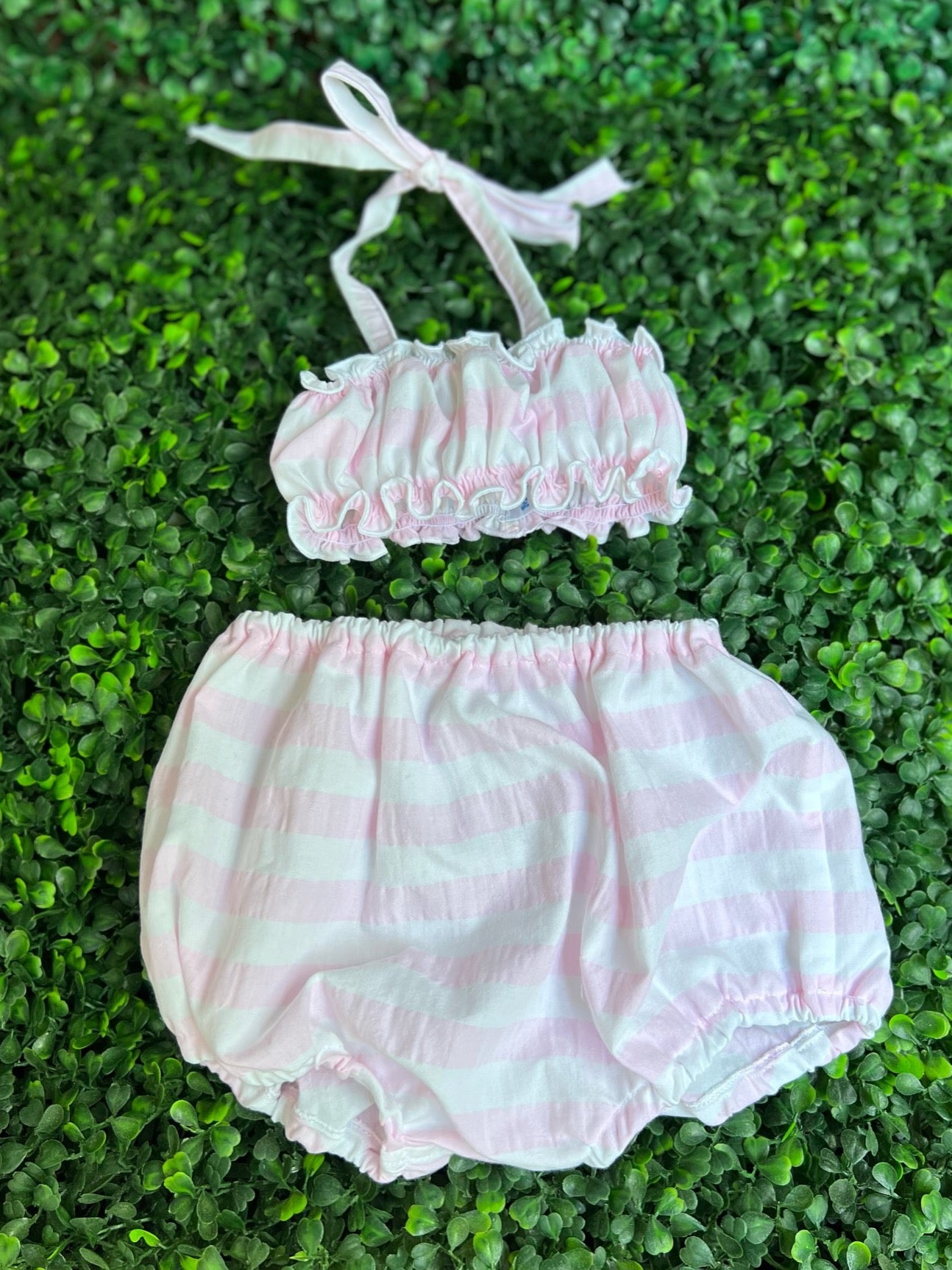 Bloomer Bikini - Pink Stripe