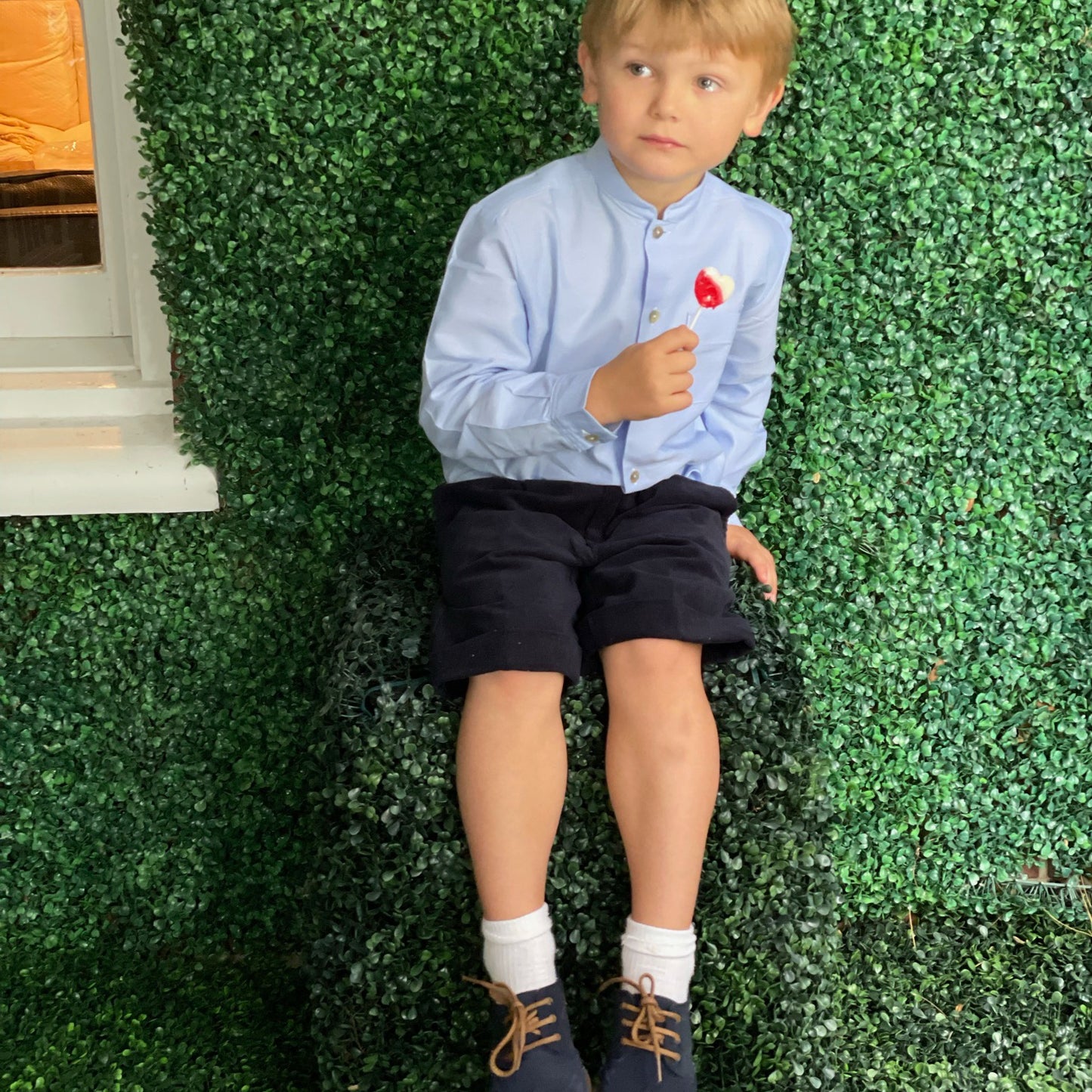 Corduroy Inglese Shorts - Navy