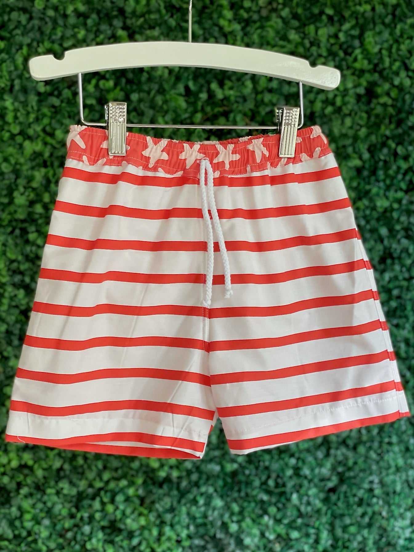 Swim Trunk - Orange Stripe