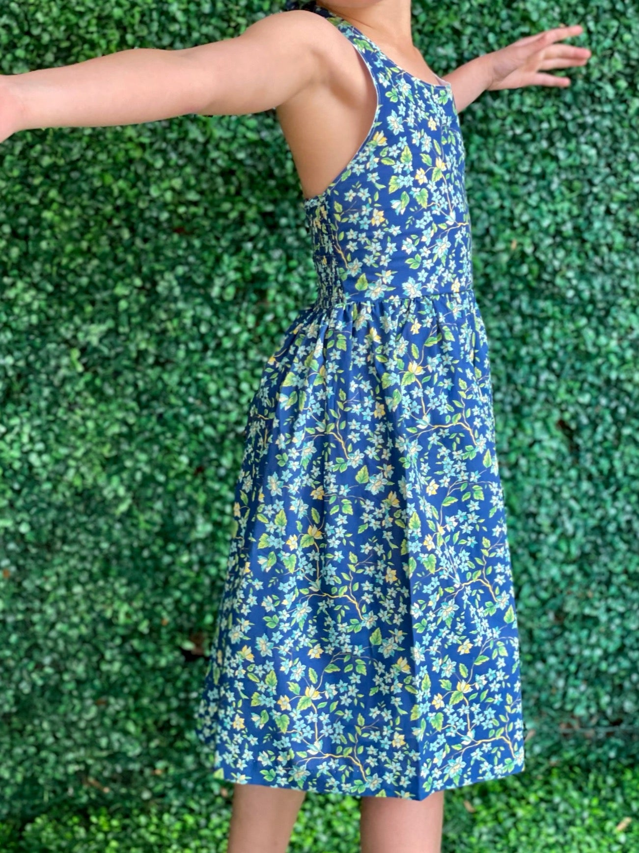 Capri Dress - Blue Floral
