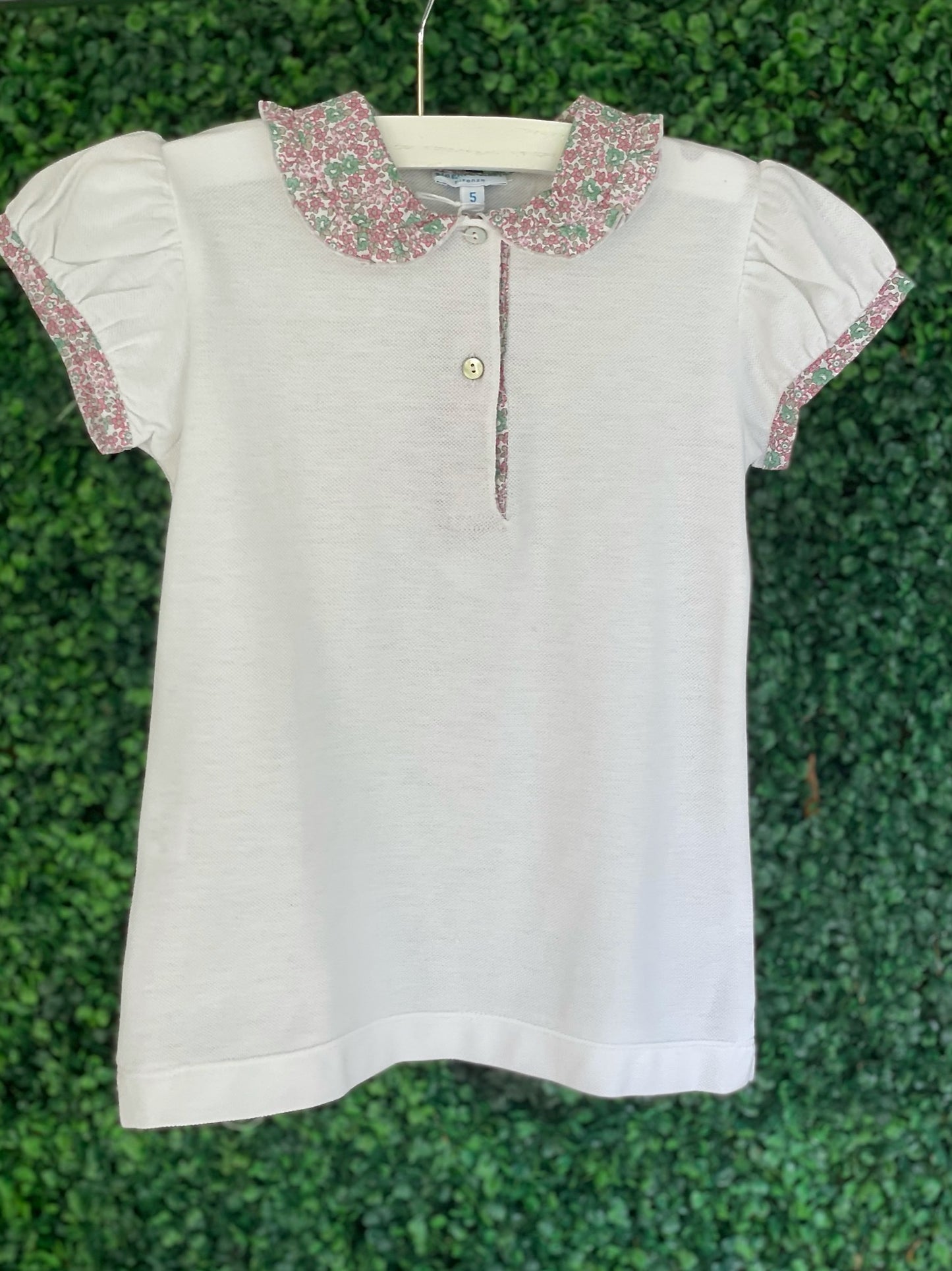 Polo Bimba - White/Pink Liberty