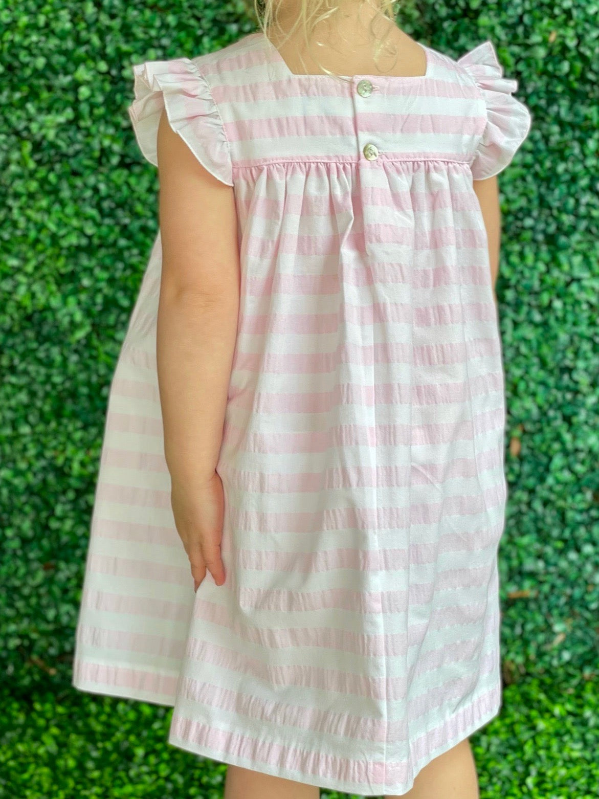 Alessia Dress - Pink Stripe