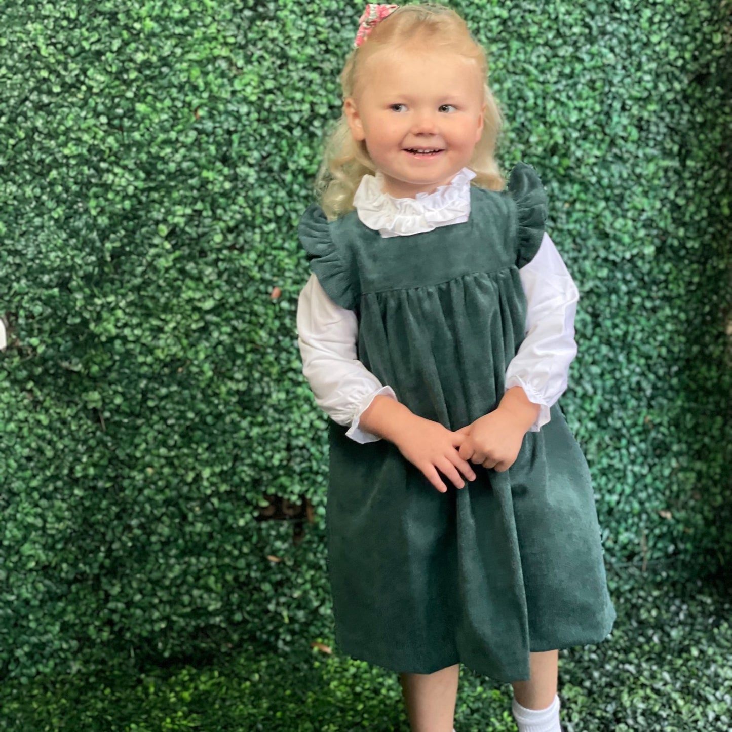 Corduroy Alessia Dress - Forest