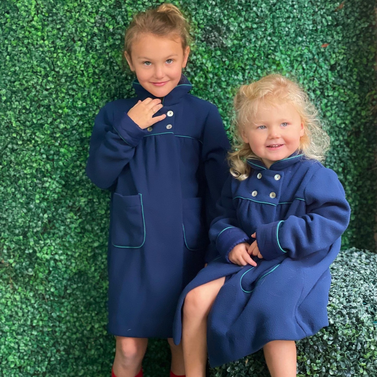 Fleece Lounge Coat - Navy