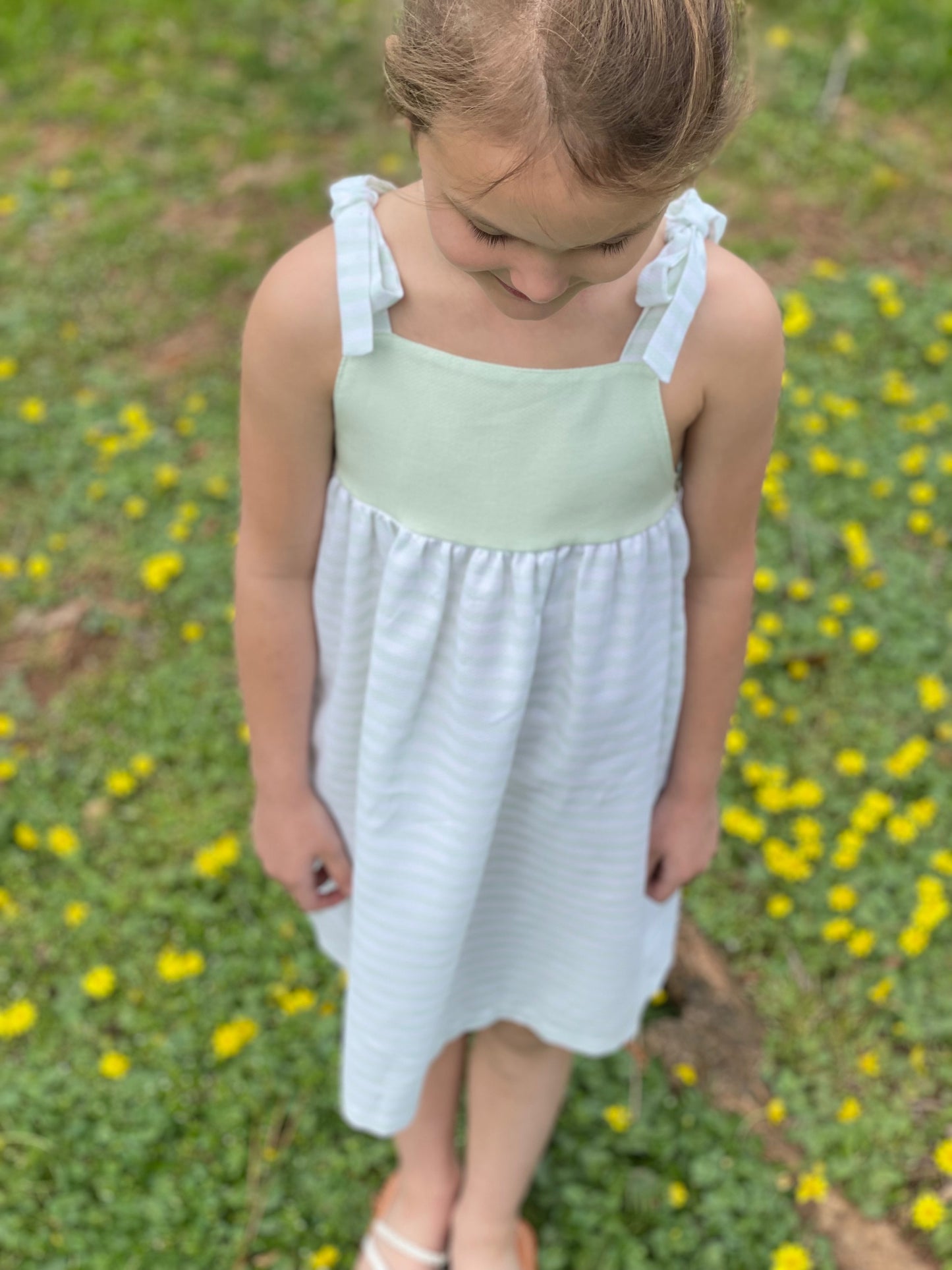 Ilaria Dress - Yellow and Green