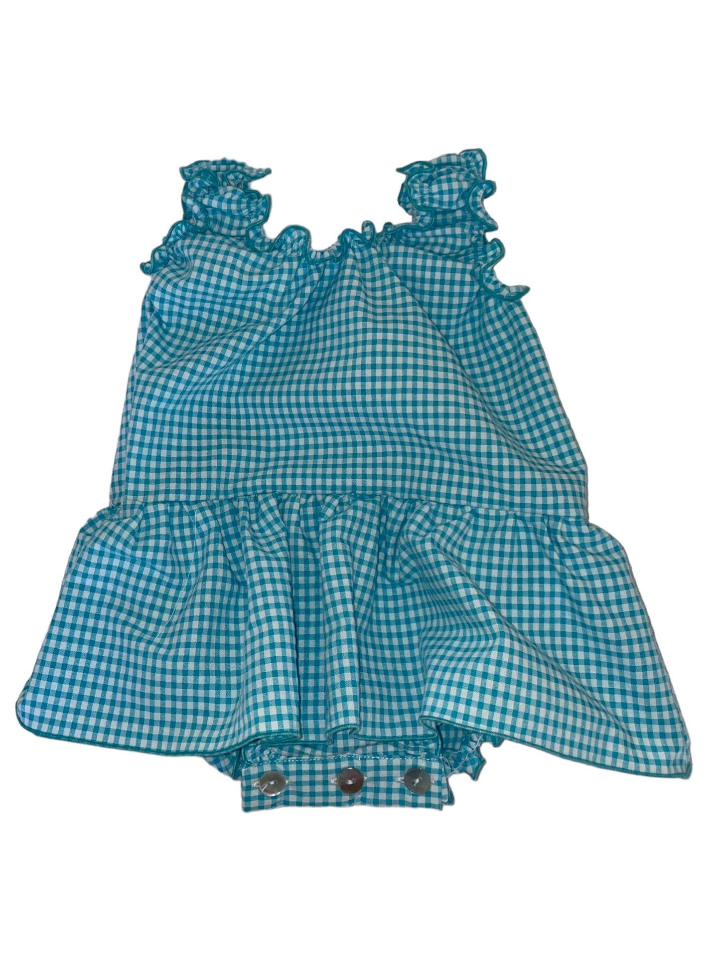 Sunsuit - Teal Gingham