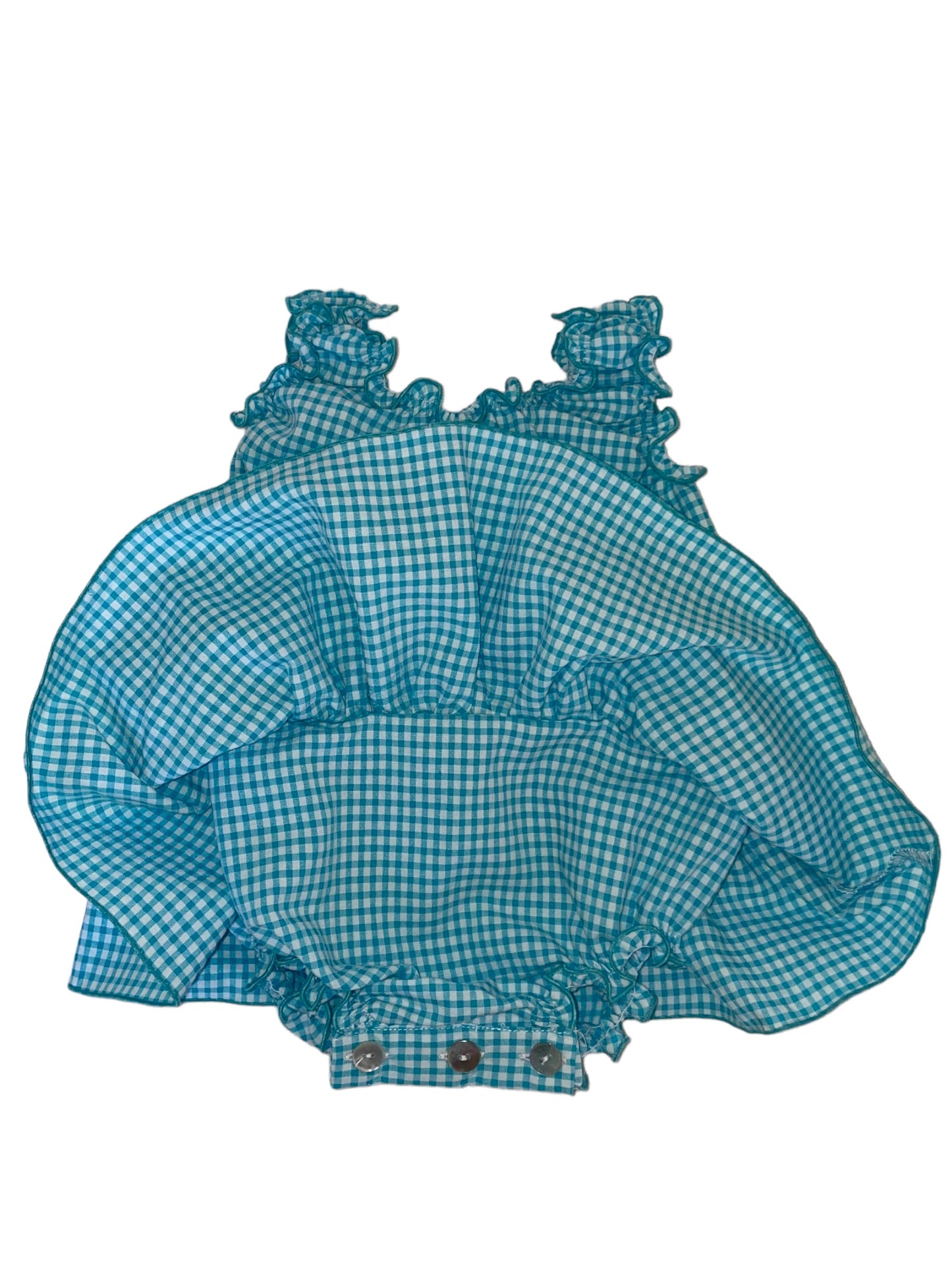 Sunsuit - Teal Gingham
