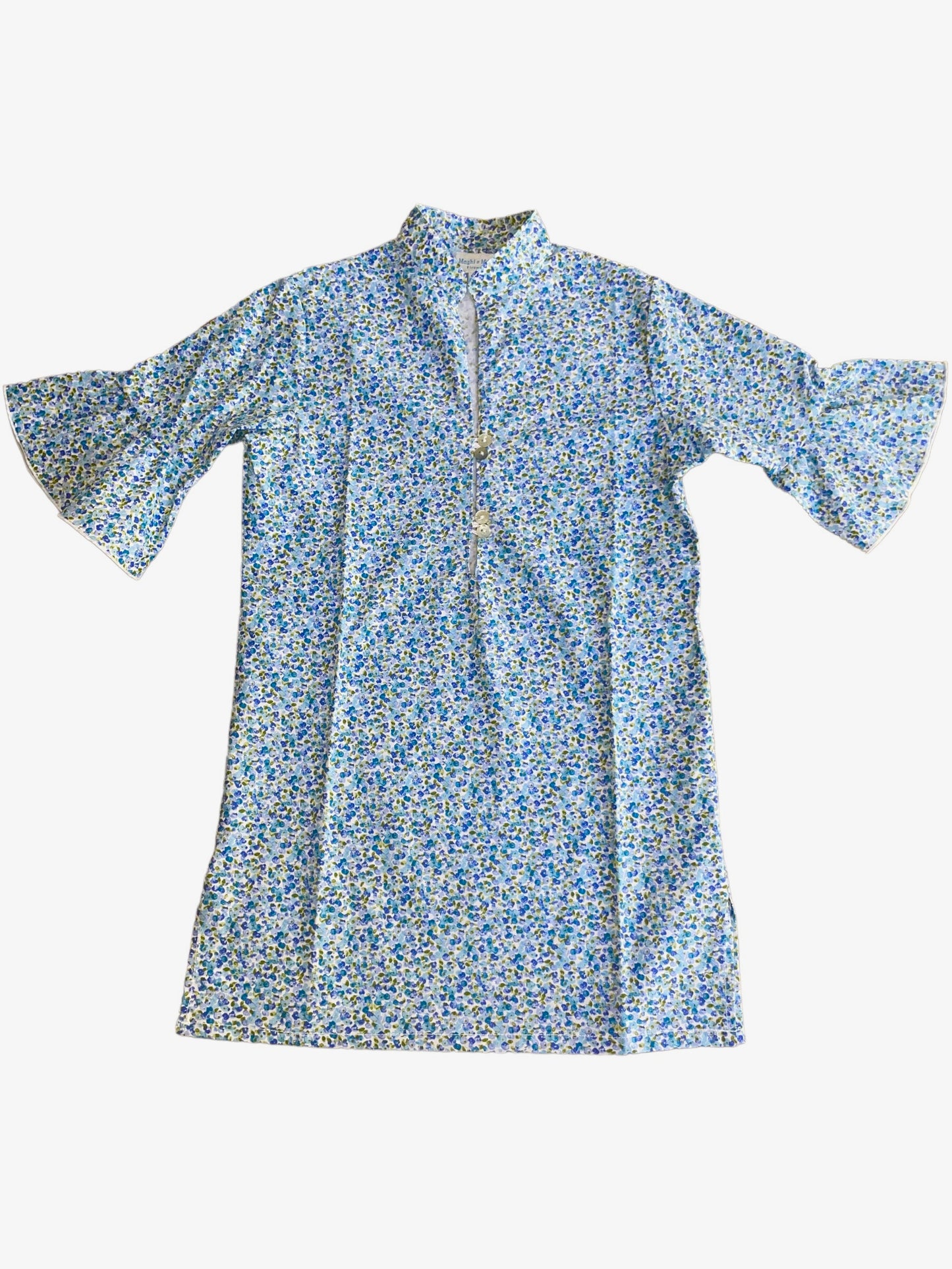 Kaftan Cover Up - Blue Floral