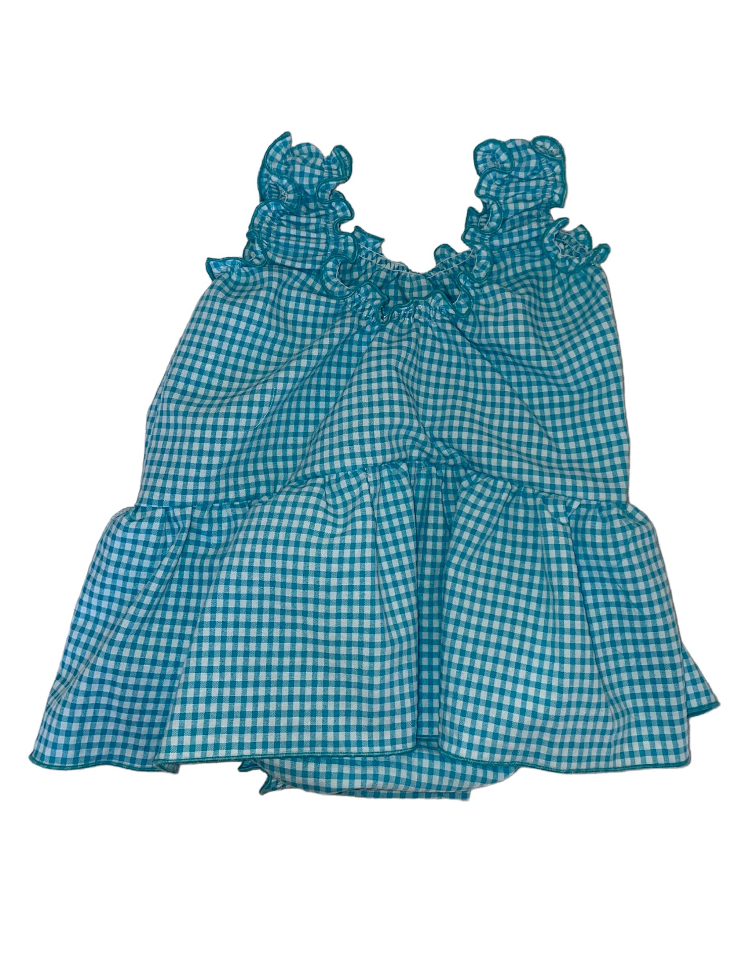 Sunsuit - Teal Gingham