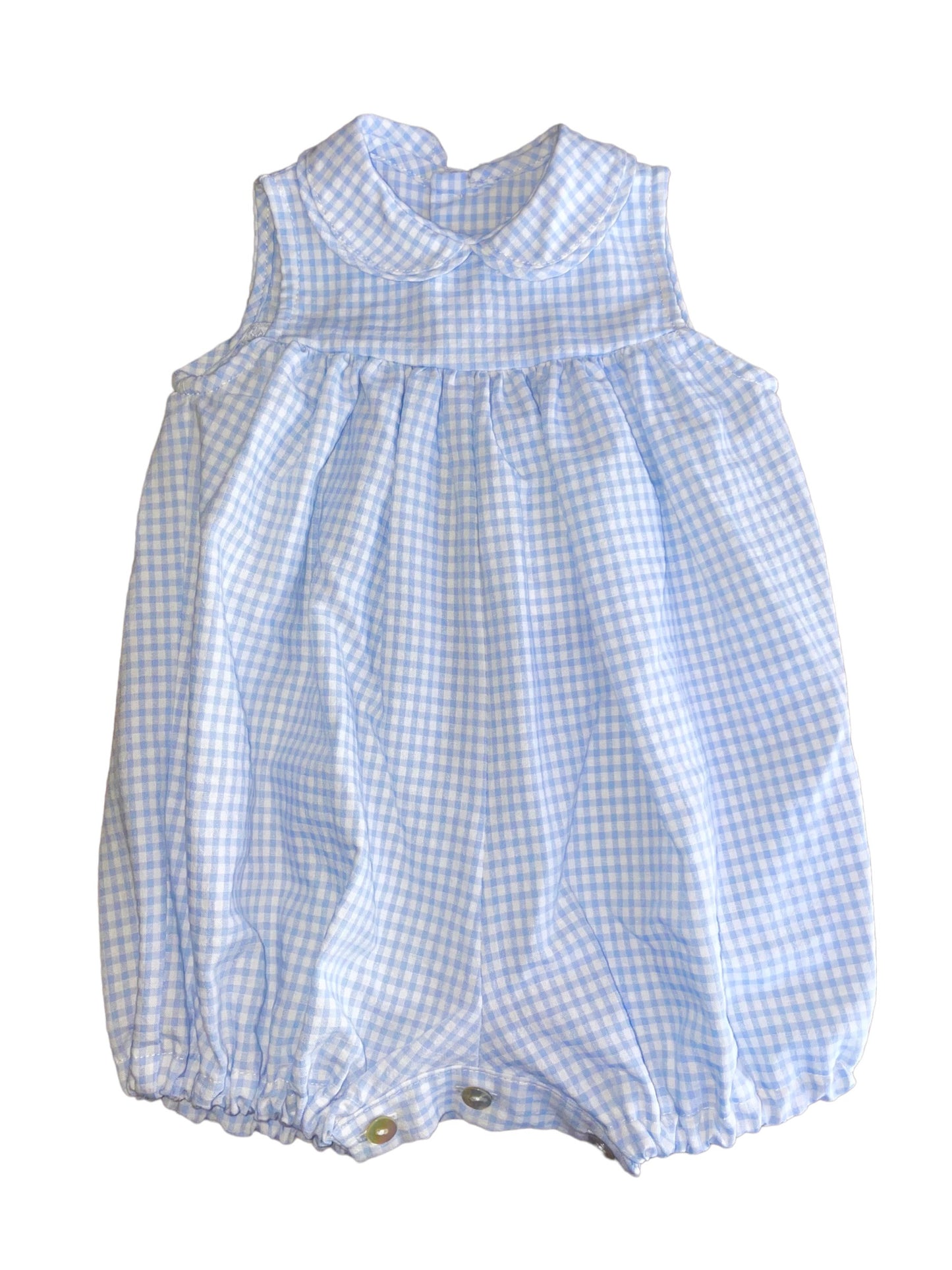 Dulce Romper - Light Blue Gingham