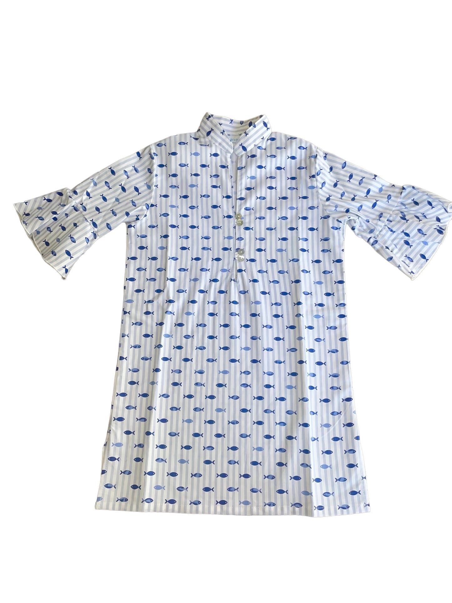 Kaftan Cover Up - Blue Fish