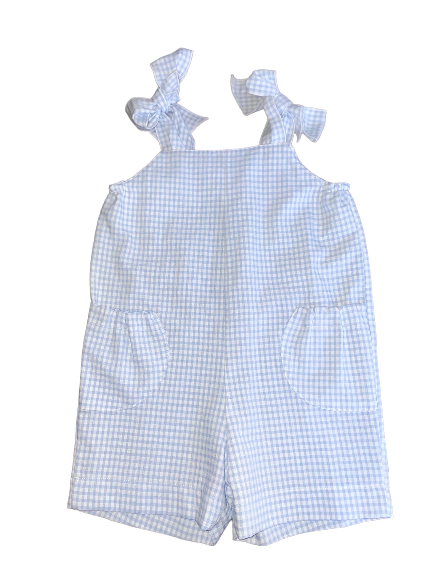 Sveva Overalls - Light Blue Gingham