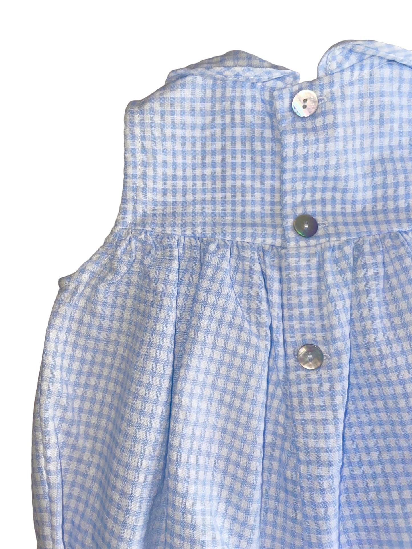 Dulce Romper - Light Blue Gingham