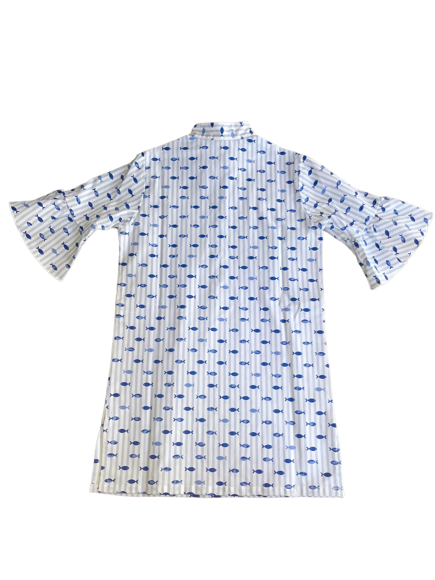 Kaftan Cover Up - Blue Fish