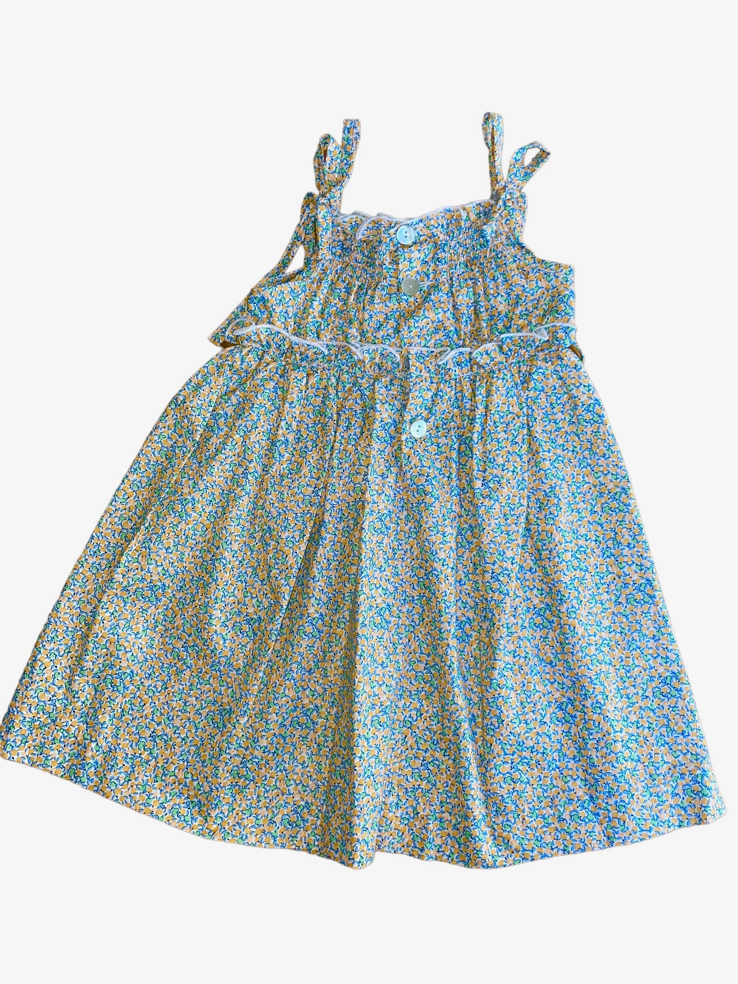 Silvia Dress - Yellow Floral
