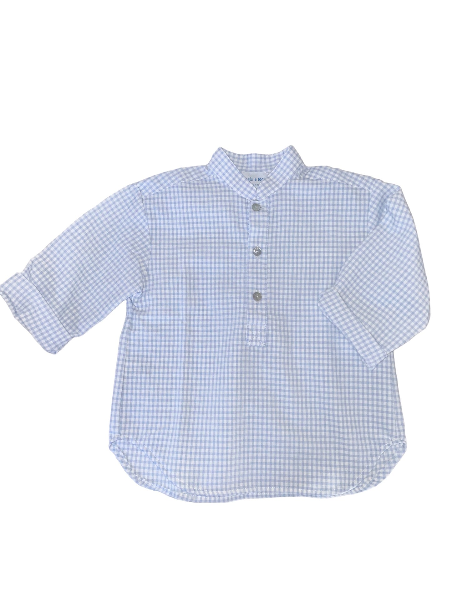 Leonardo Shirt - Light Blue Gingham