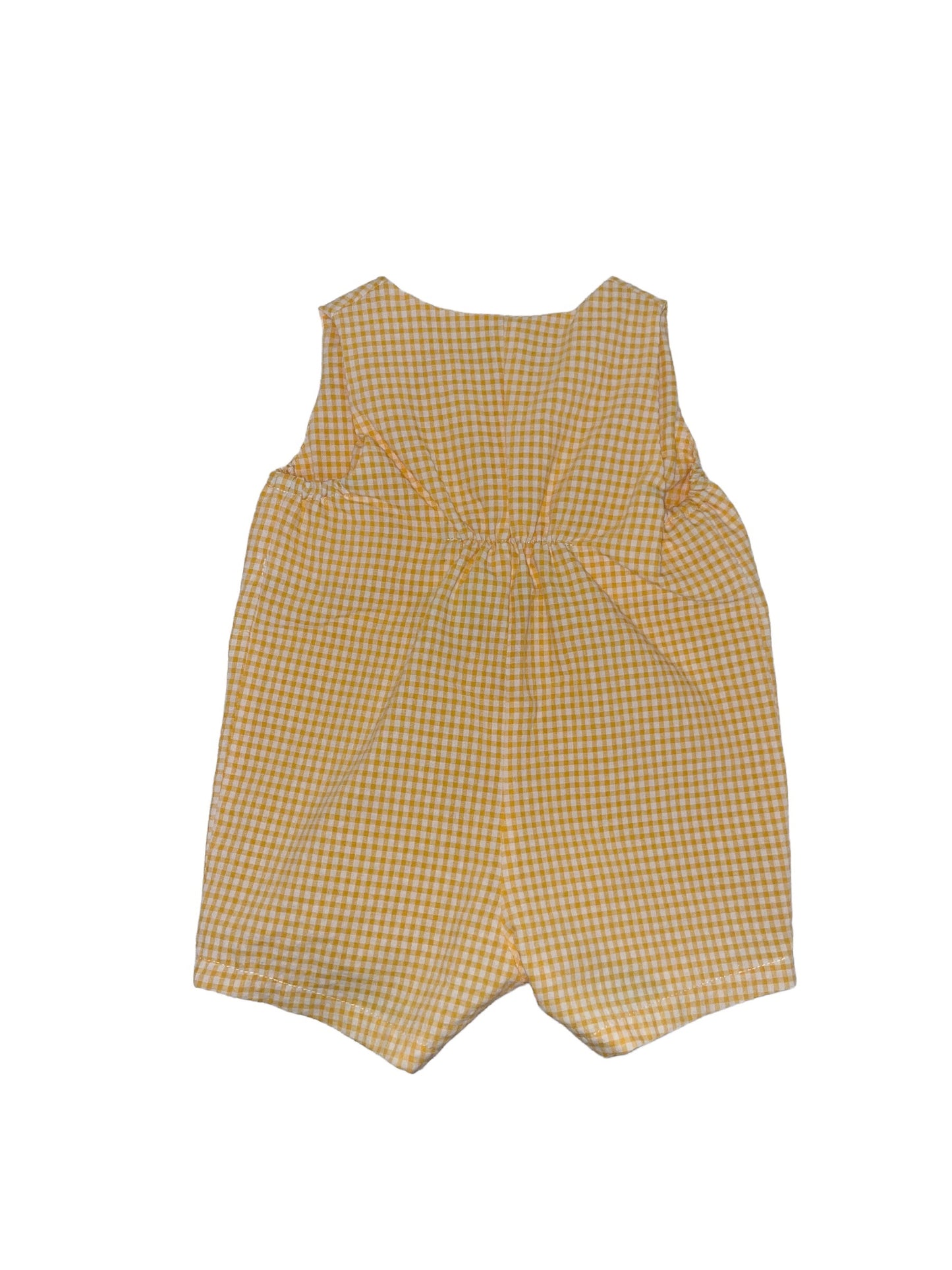 Leone Romper - Yellow Gingham