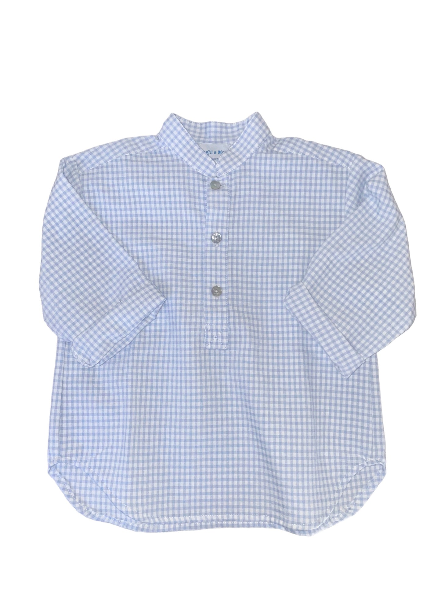 Leonardo Shirt - Light Blue Gingham