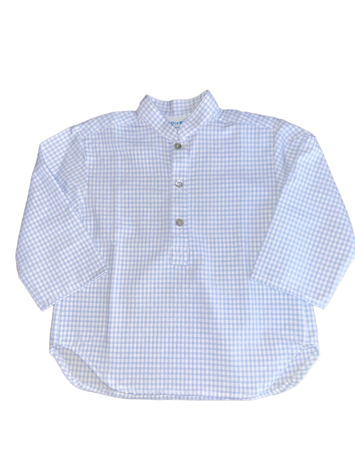 Leonardo Shirt - Light Blue Gingham