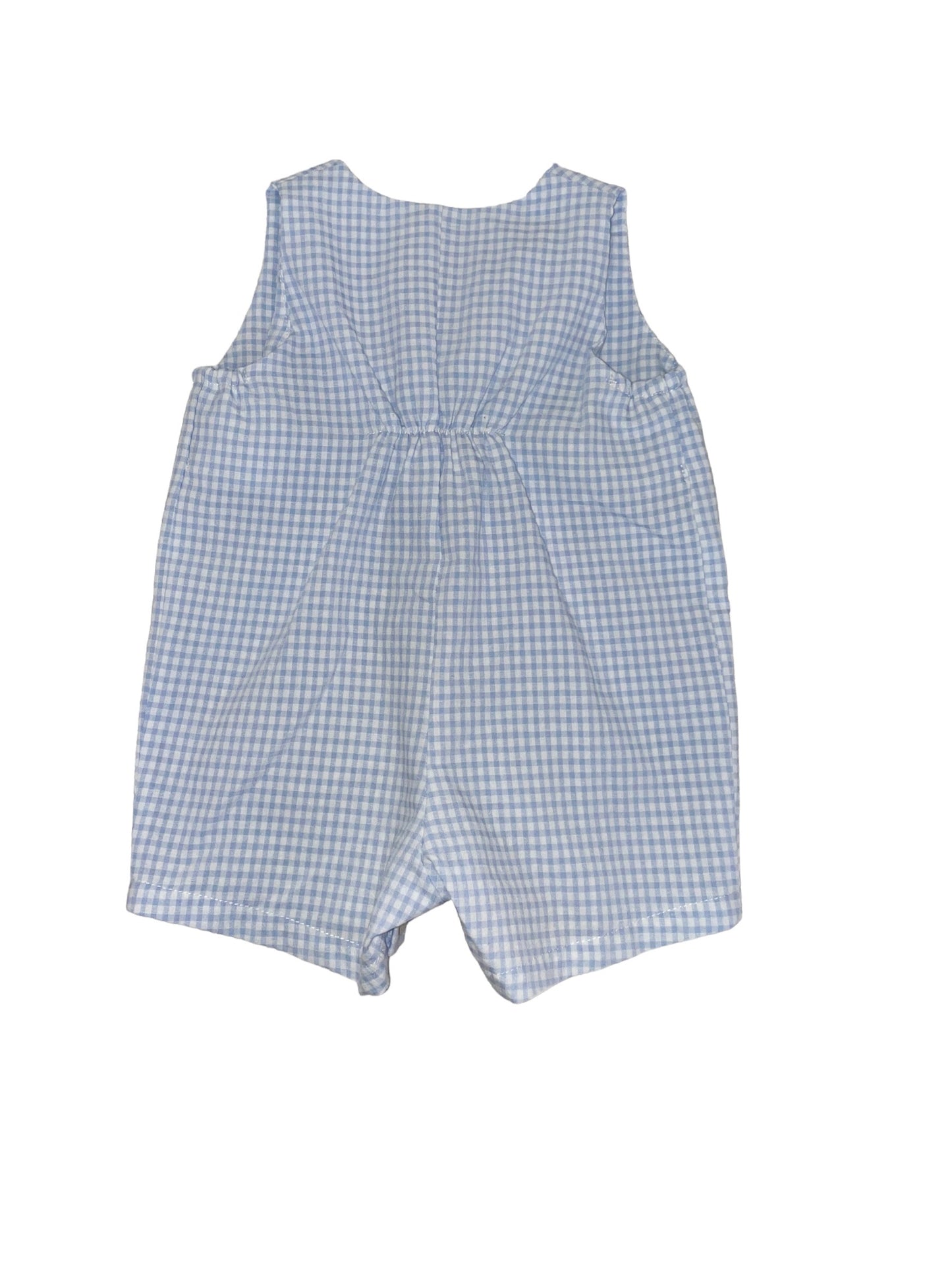 Leone Romper - Light Blue Gingham