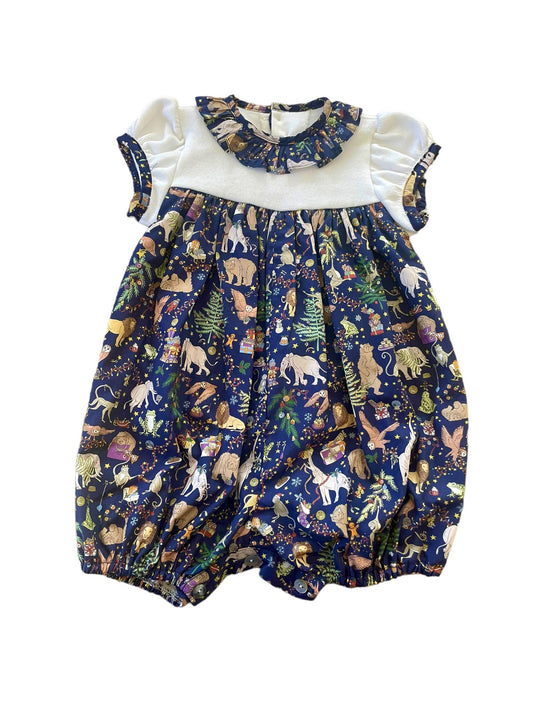 Corso Romper - Holiday Animals Liberty